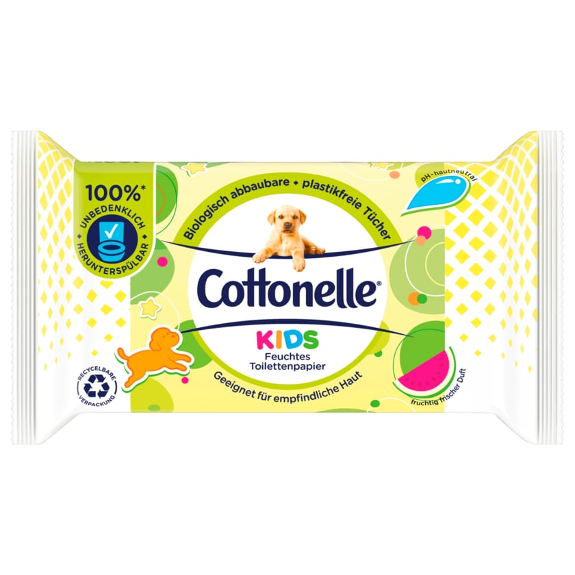 Cottonelle Kids Feuchtes Toilettenpapier 42 Stück